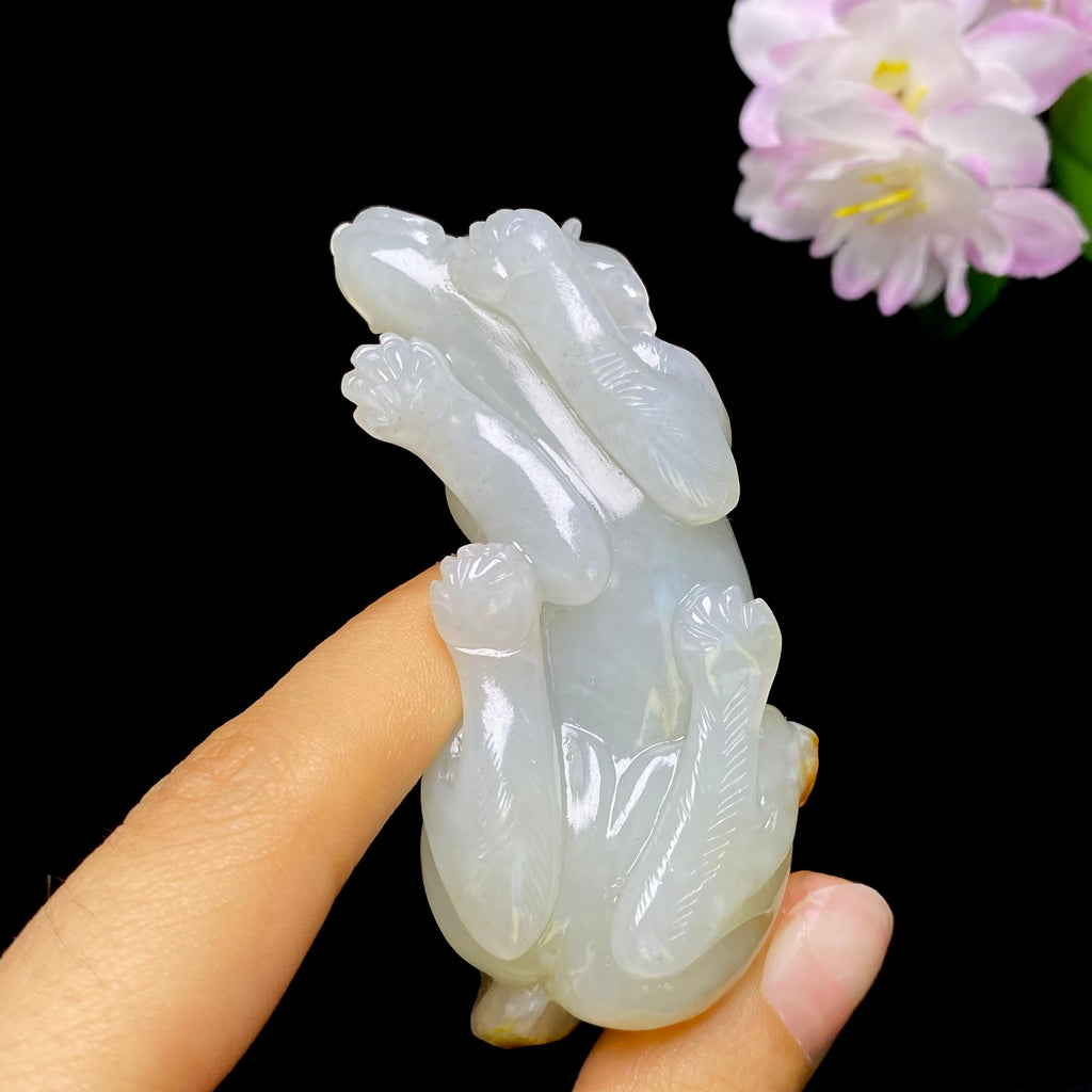和田玉籽料旺财手把件（69.0g）