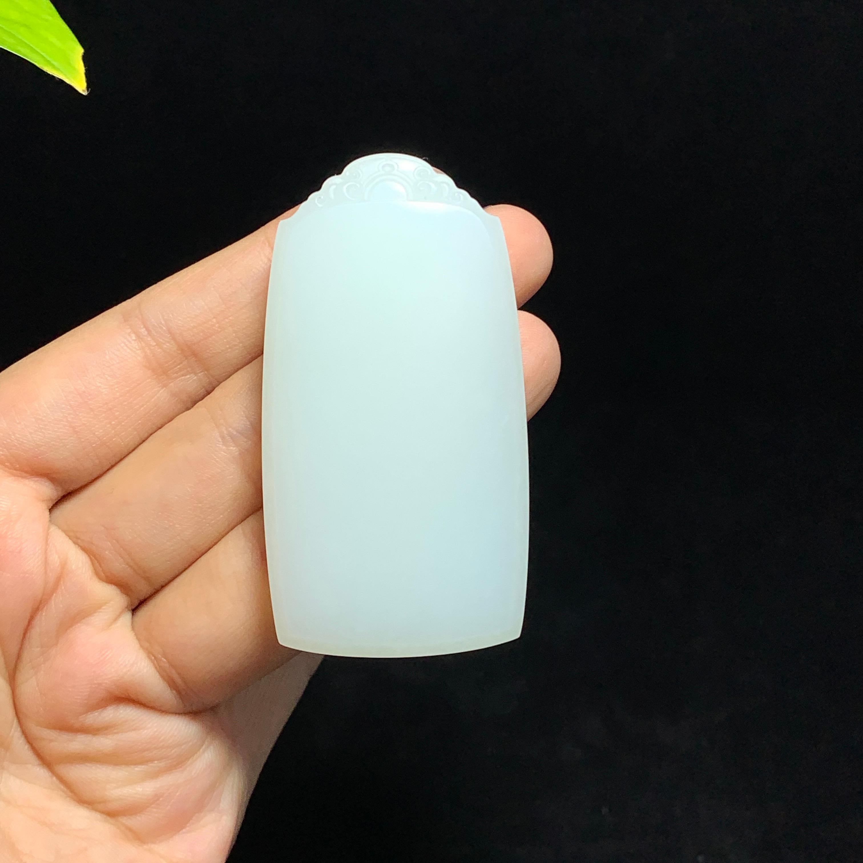 和田山料白玉无事牌挂件（58.0g）