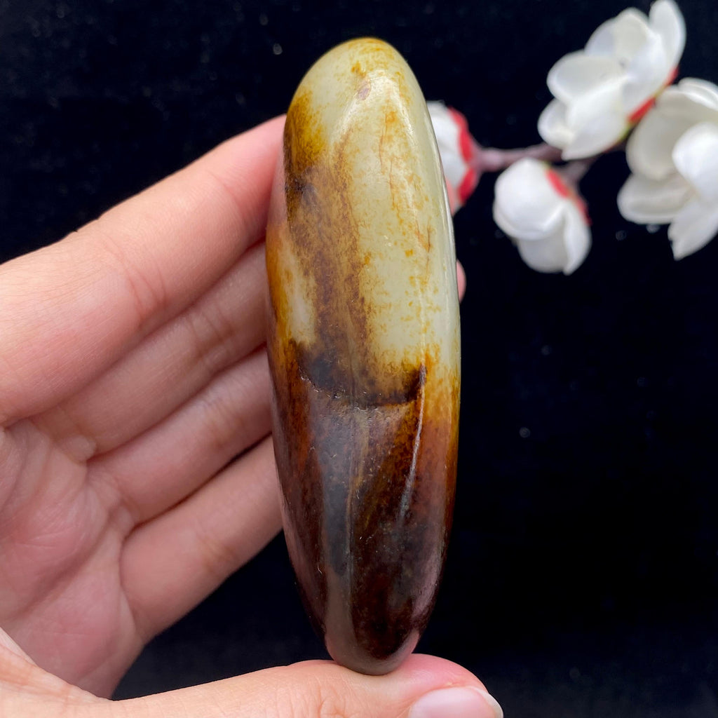 和田玉聚红皮籽料（176g）