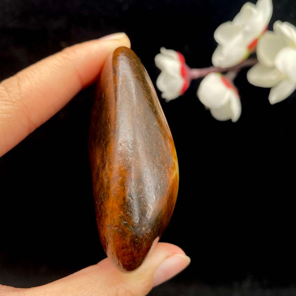 和田玉红沁皮籽料原石（127.1g）