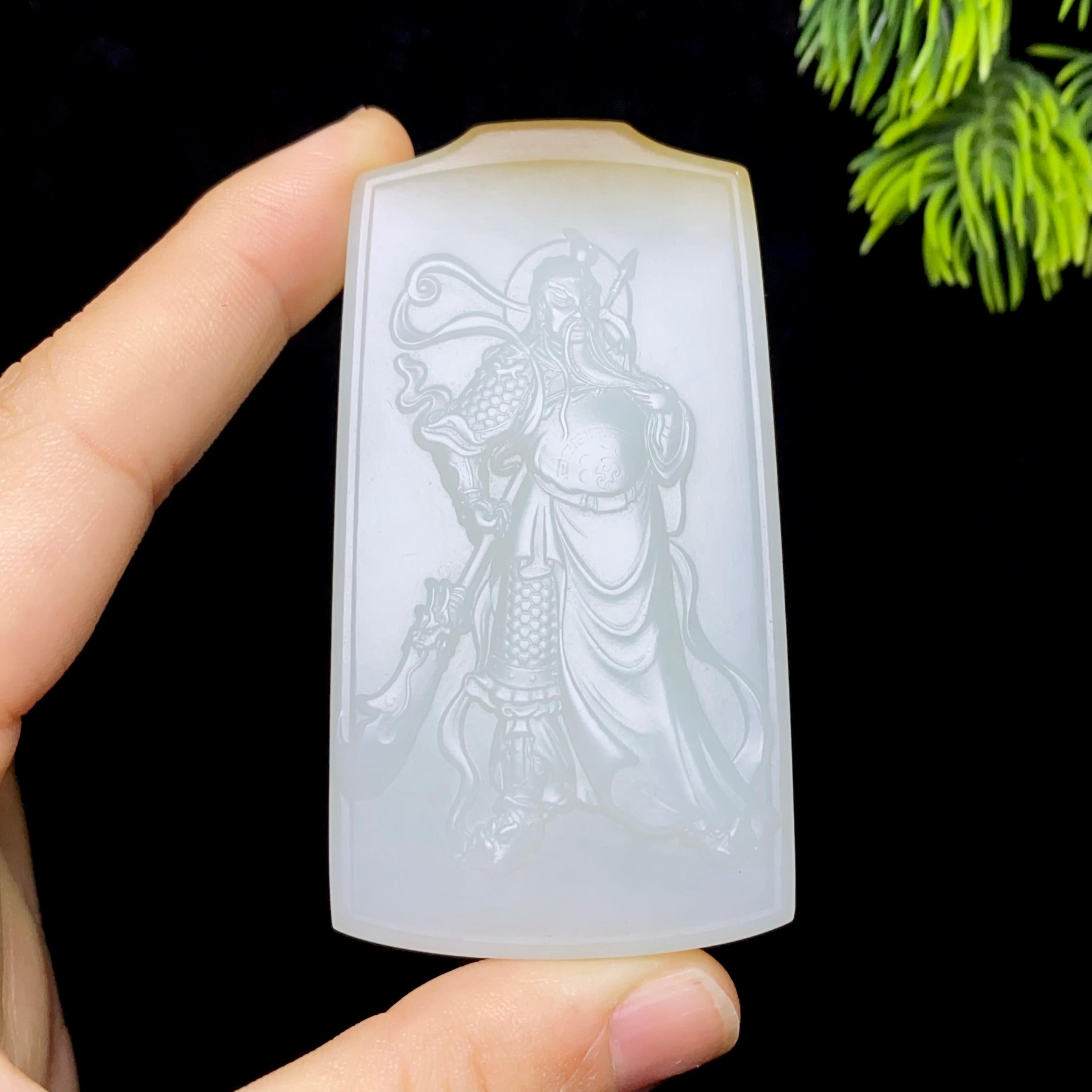 和田玉糖白关公（78.8g）