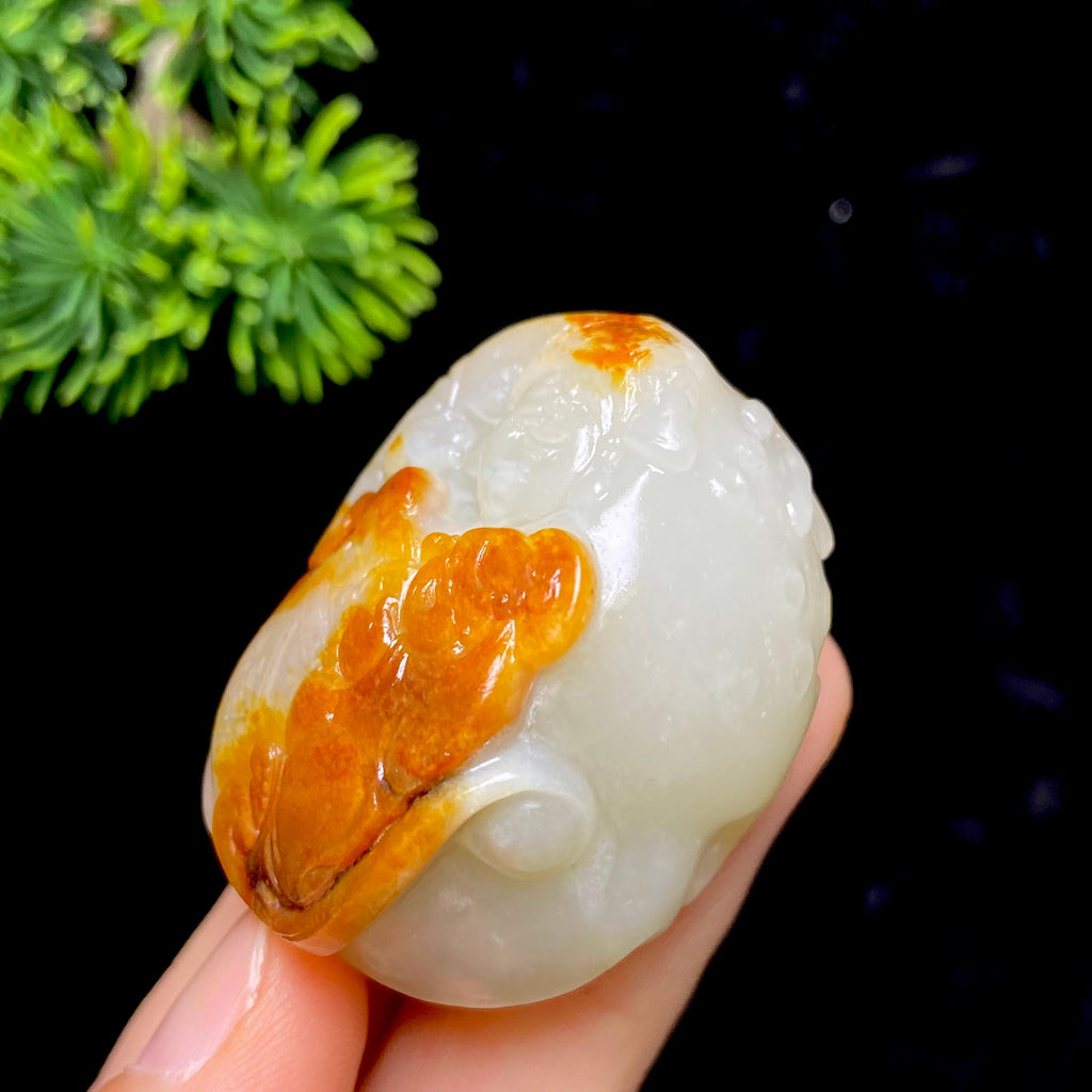 和田玉籽料和气生财（52.9g）