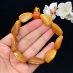 和田玉黄沁皮籽料【精品手串】（50.3g）