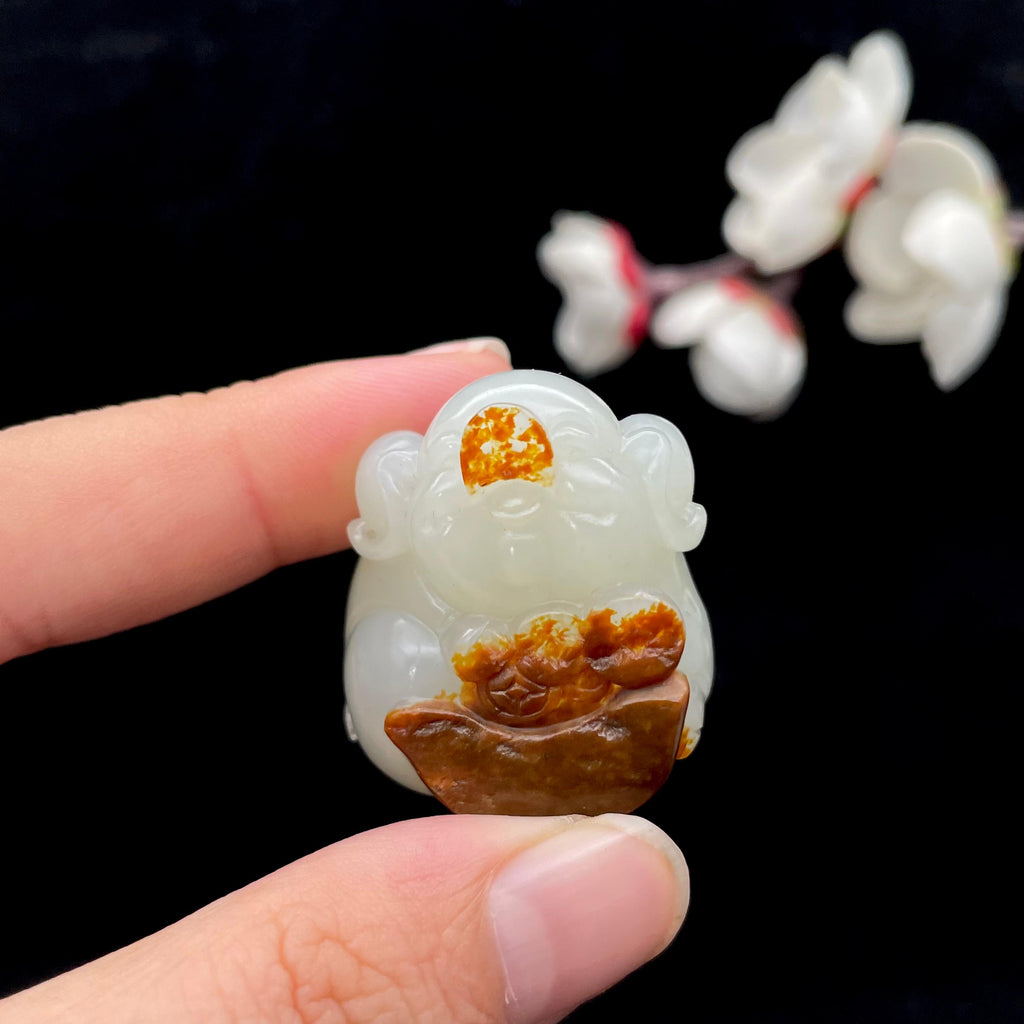 和田玉籽料【福猪】挂件（35.5g）