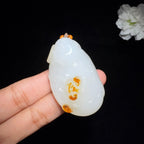 和田玉籽料挂件佛公（46.0g）