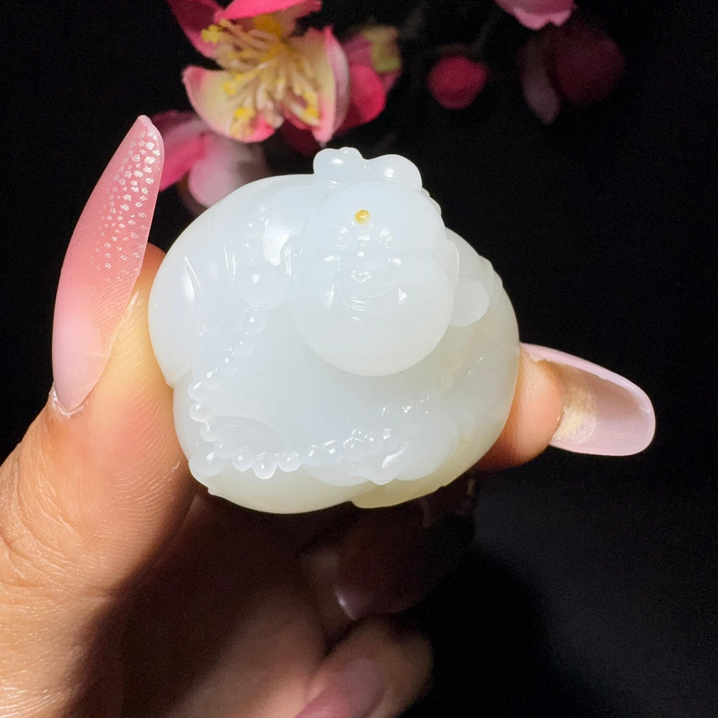 和田玉籽料挂件佛（28.8g）