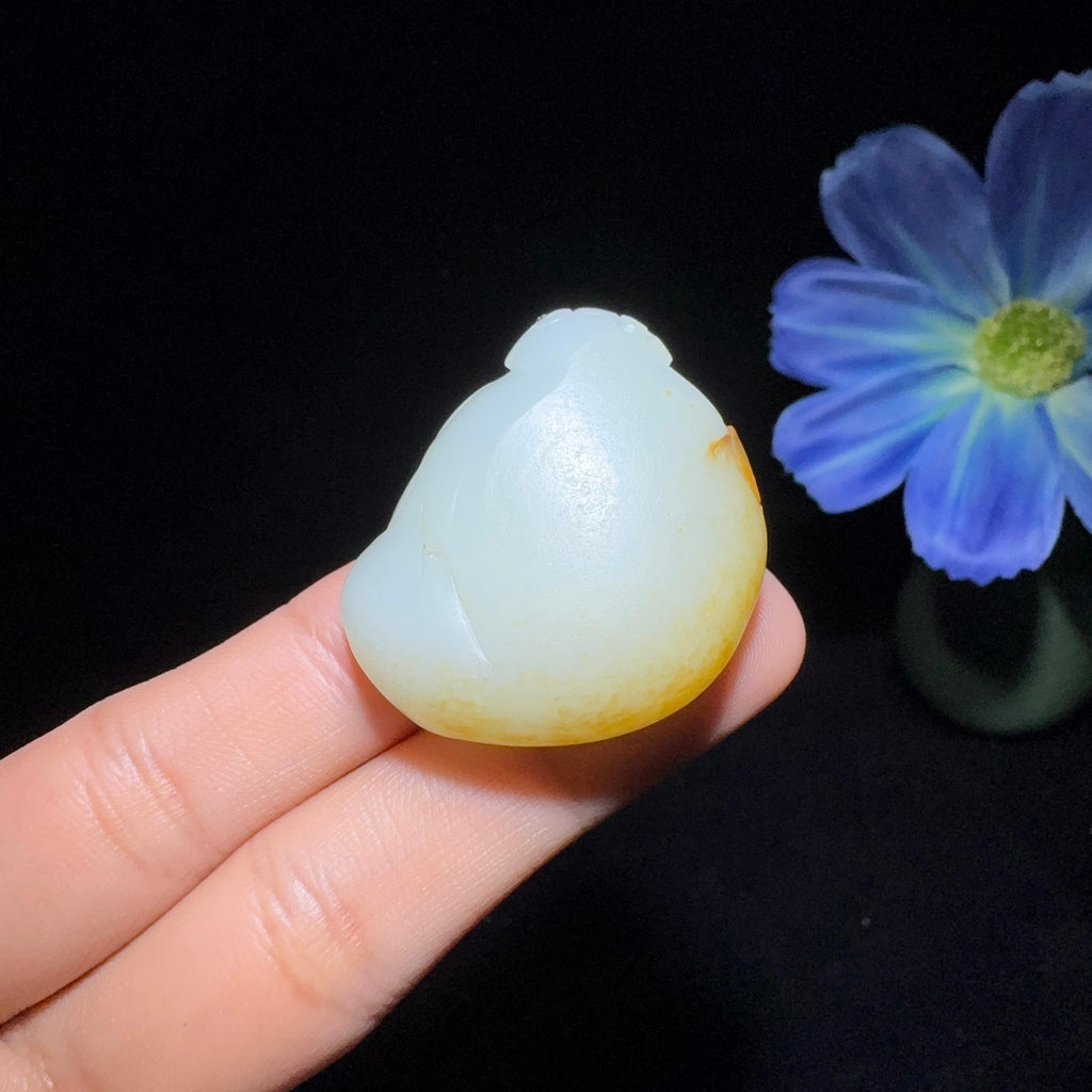 和田玉籽料挂件佛公（28.0g）