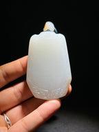 和田玉籽料平安无事牌（72.8g）