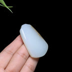 和田玉糖白无事牌（28.5g）
