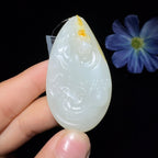 秒杀和田玉籽料挂件龙行天下（29.6g）