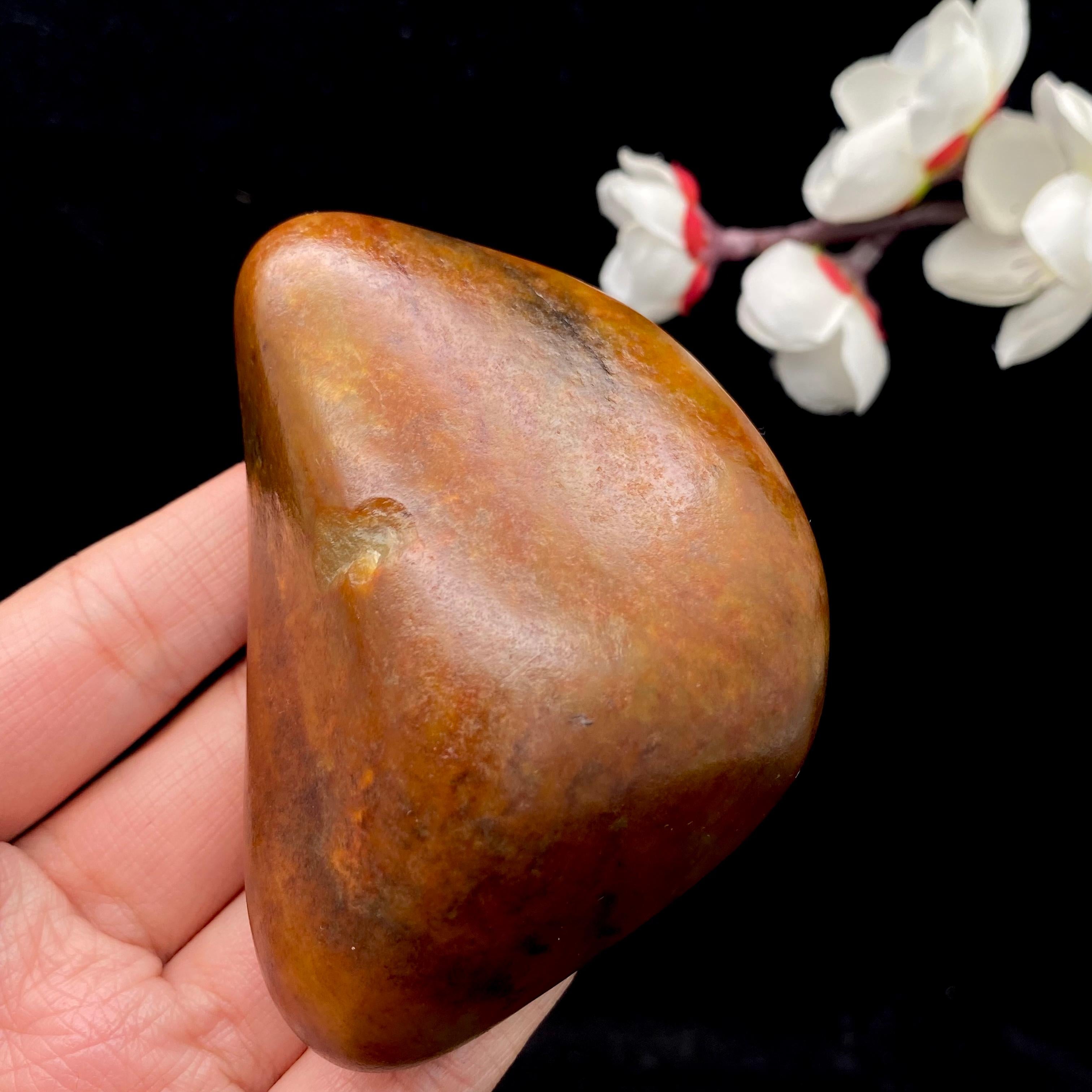 和田玉红沁皮籽料原石（179.2g）