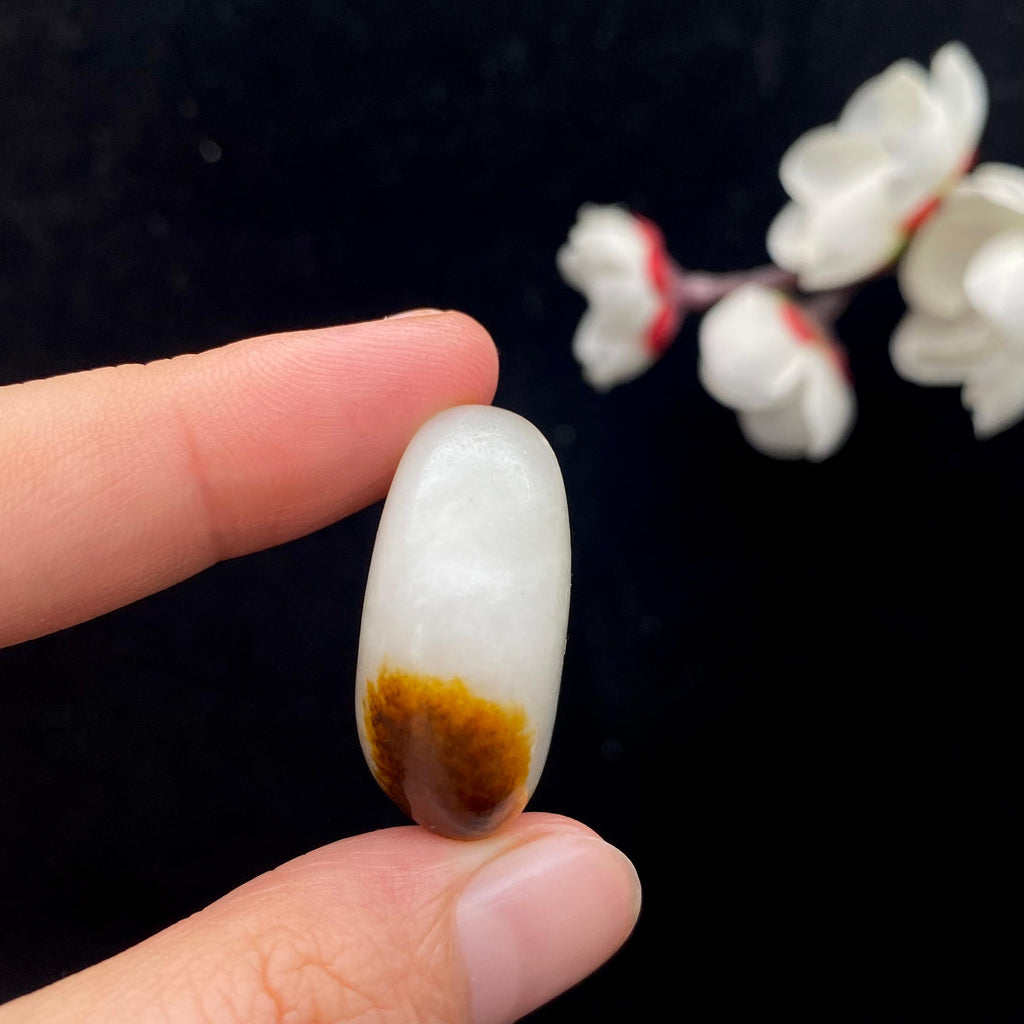 和田玉聚黄皮籽料吊坠籽（14.7g）