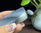 新疆和田玉籽料腰缠万贯意境青花平安无事牌（56.1g）