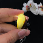 和田玉聚红皮籽料戒面籽（5.4g）