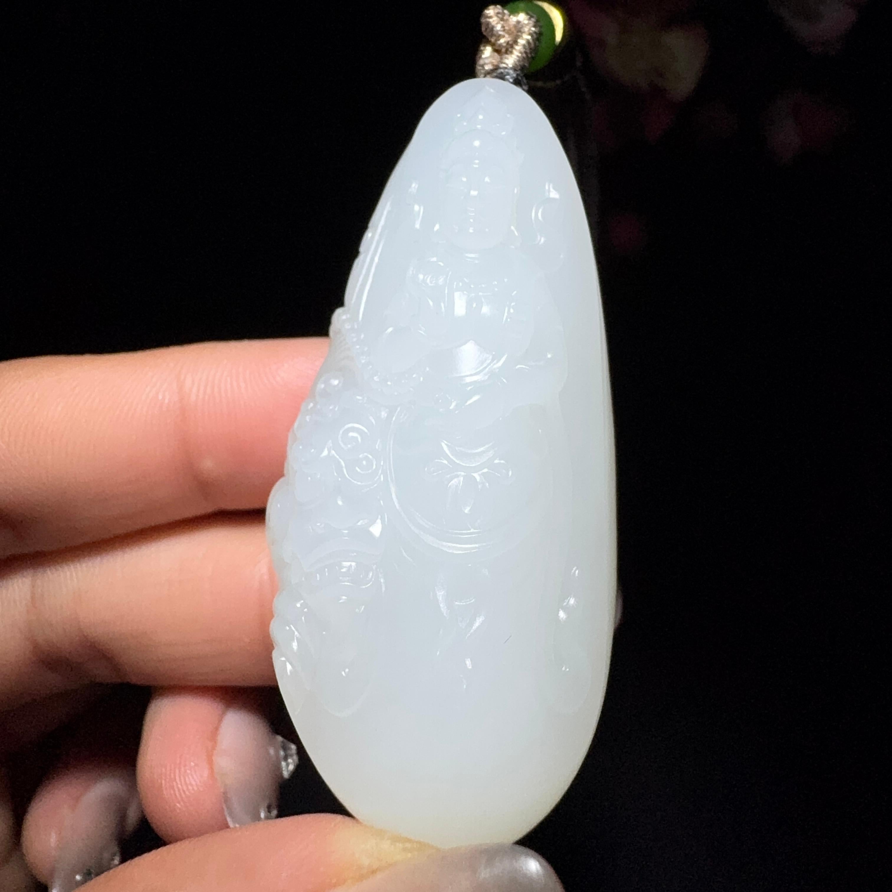 和田玉籽料文殊菩萨（47.2g）