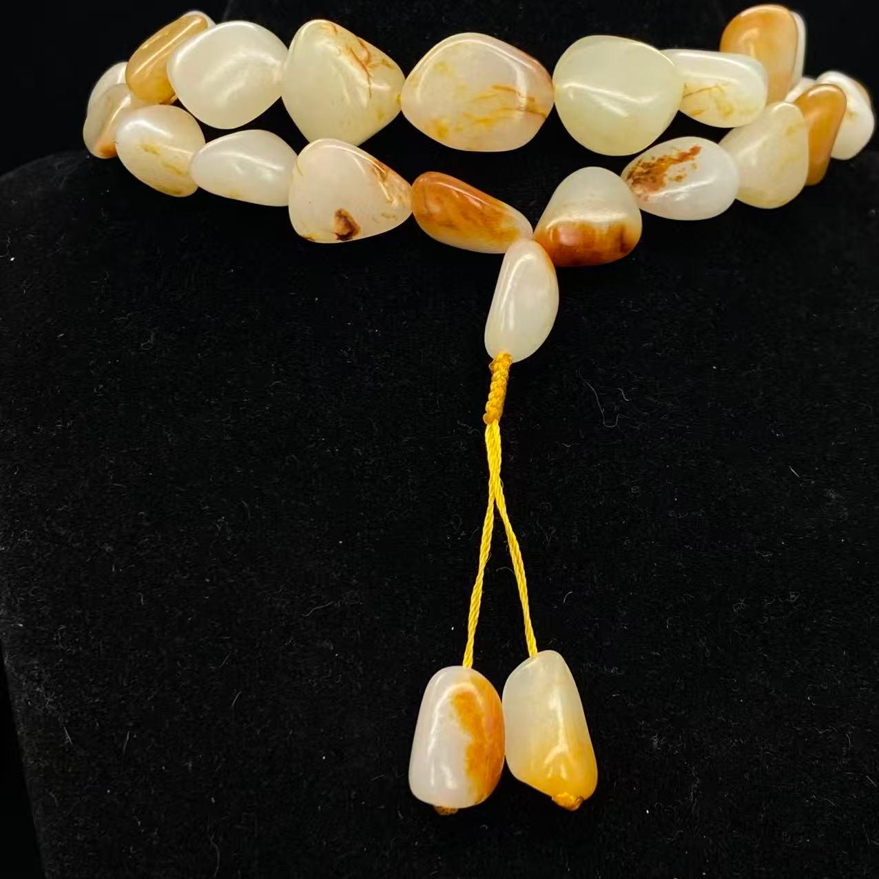 和田玉洒金皮籽料【精品项链】（174.4g）