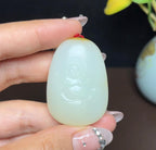 新疆和田玉且末料羊脂玉佛公（29.5g）