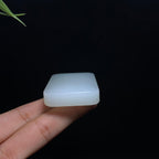 和田羊脂白玉无事牌（60.6g）