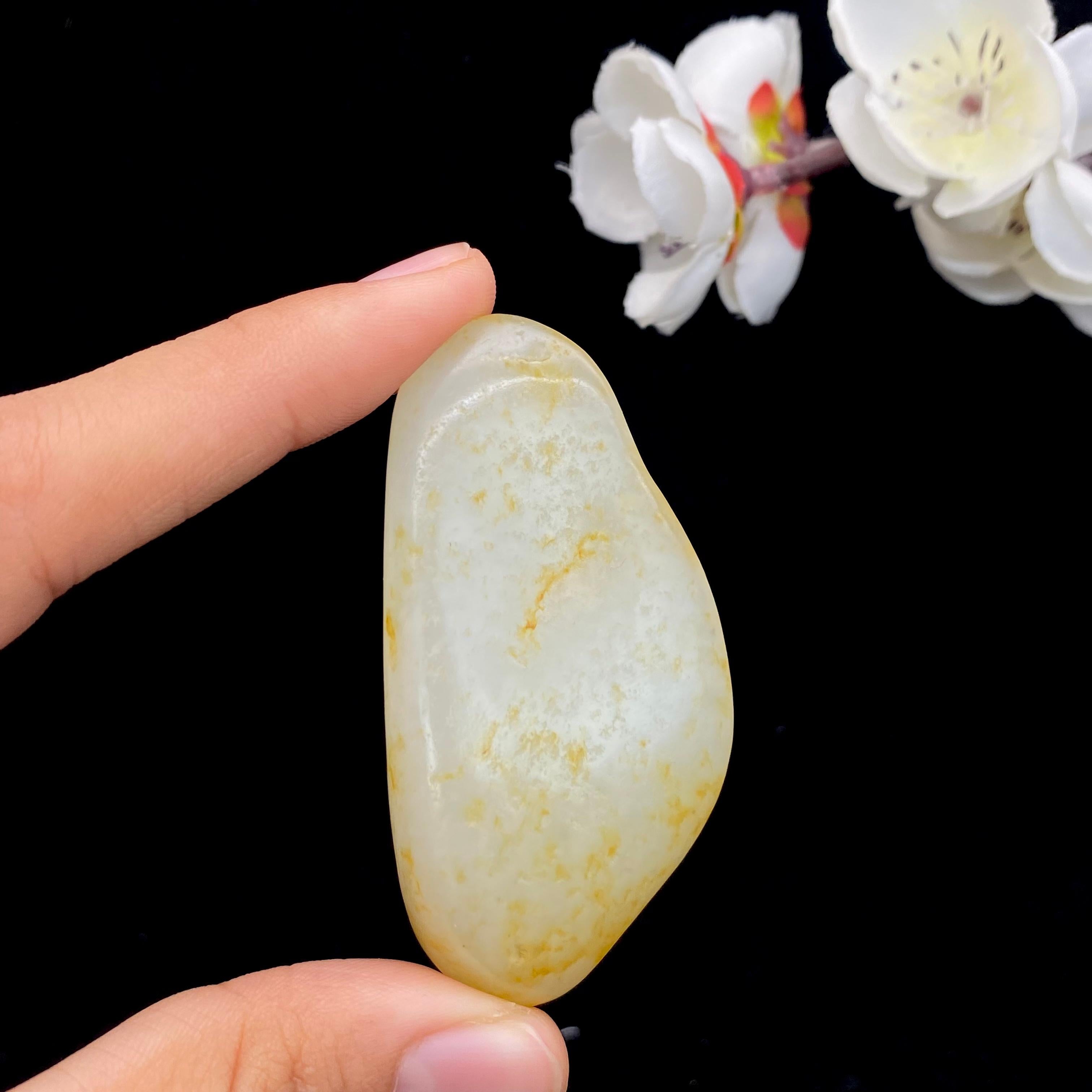 和田玉洒金皮籽料原石（43.2g）
