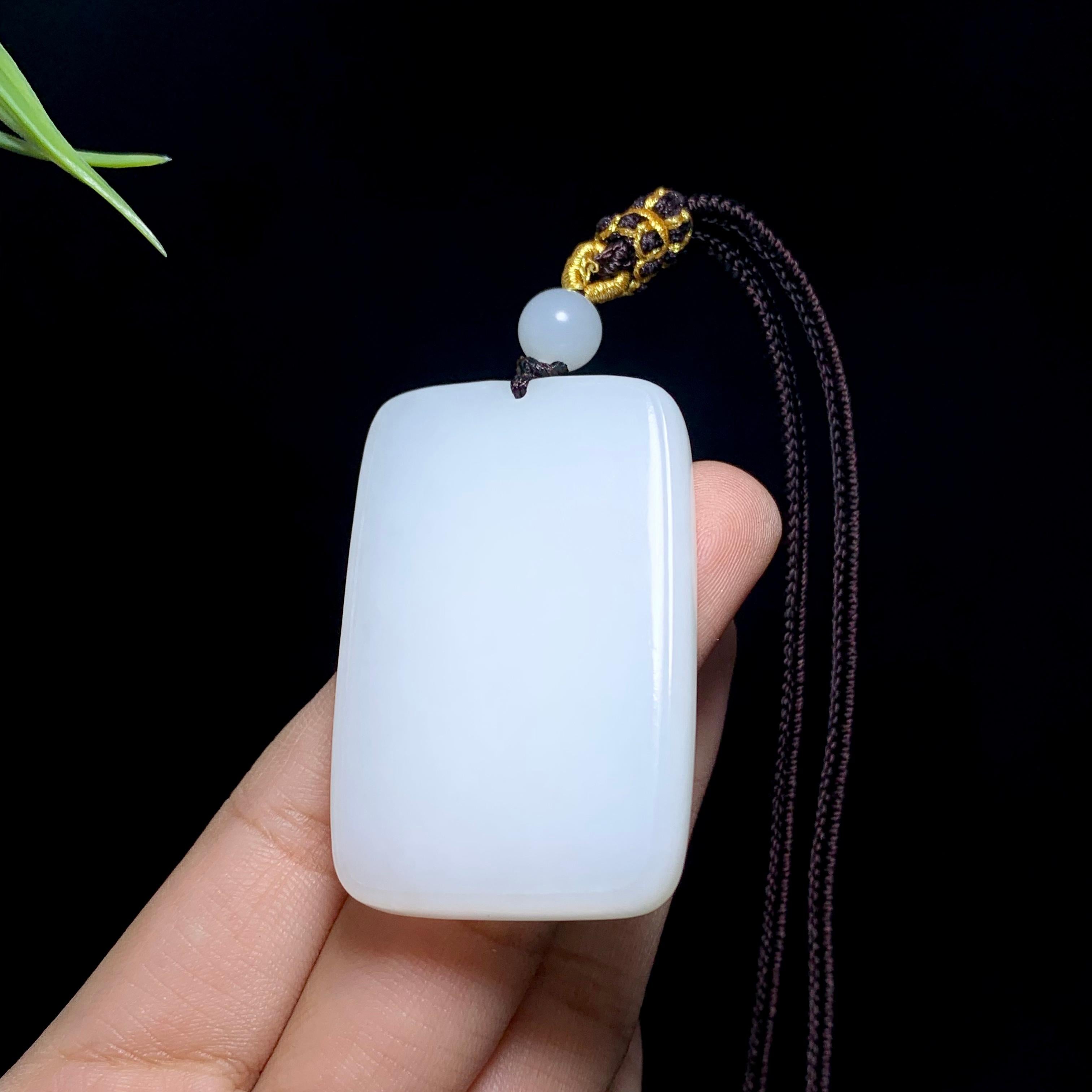 和田山料白玉无事牌（36.4g）