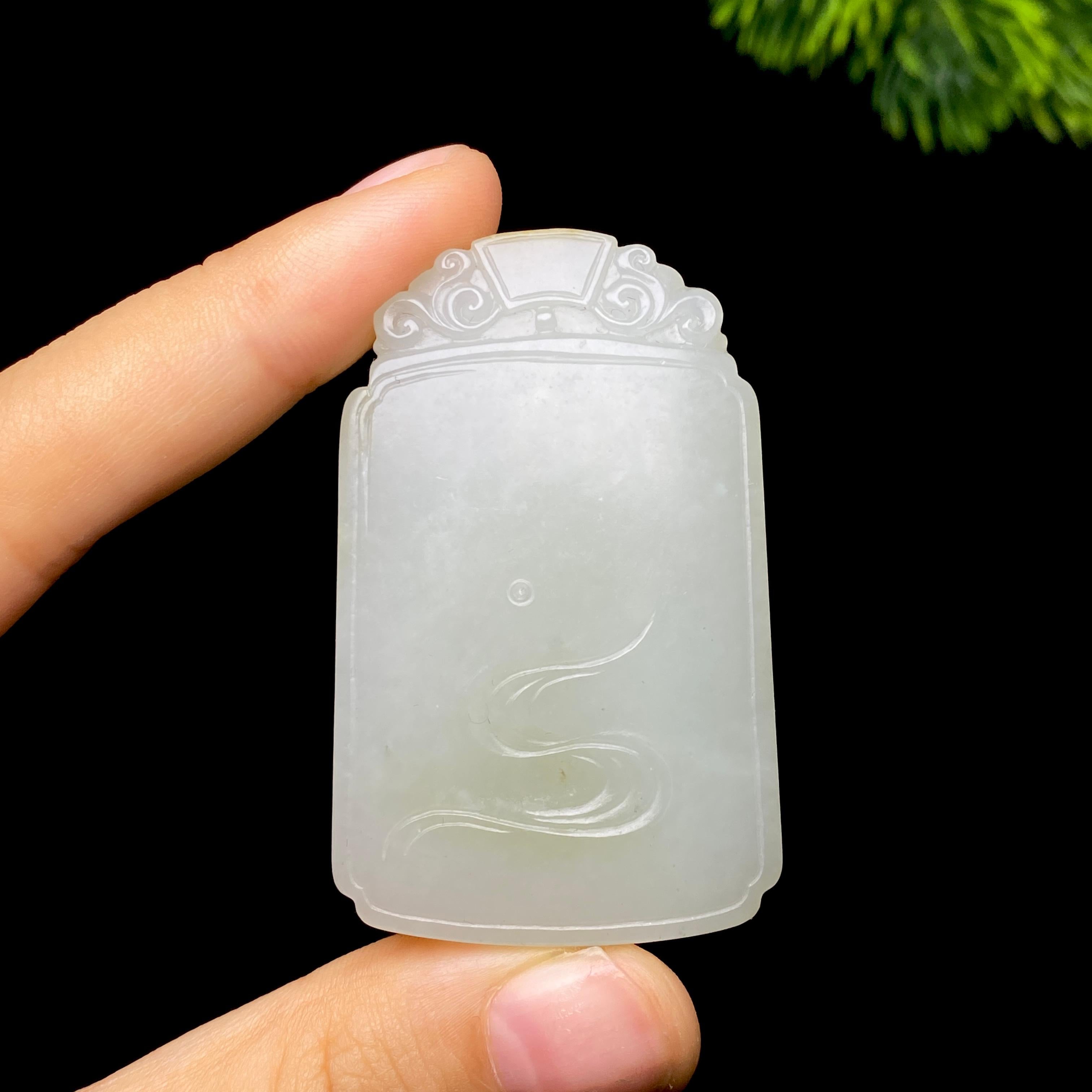 和田玉籽料无事牌（47.7g）