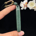和田玉沙枣青籽料【平安无事牌】（73.2g）