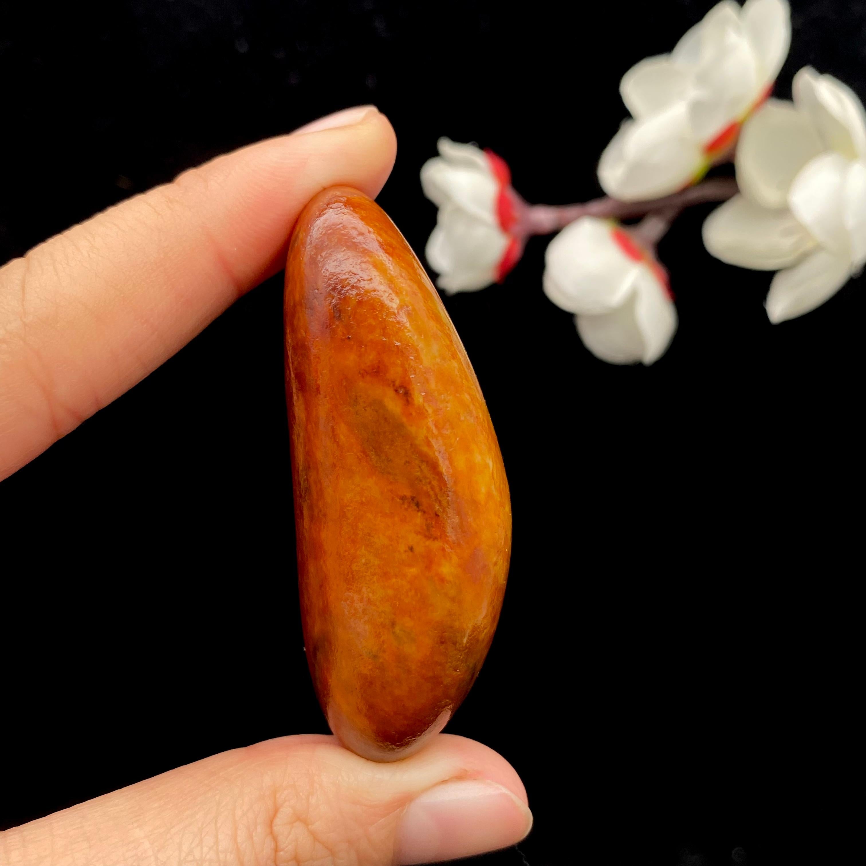 和田玉红沁皮籽料原石（78.3g）