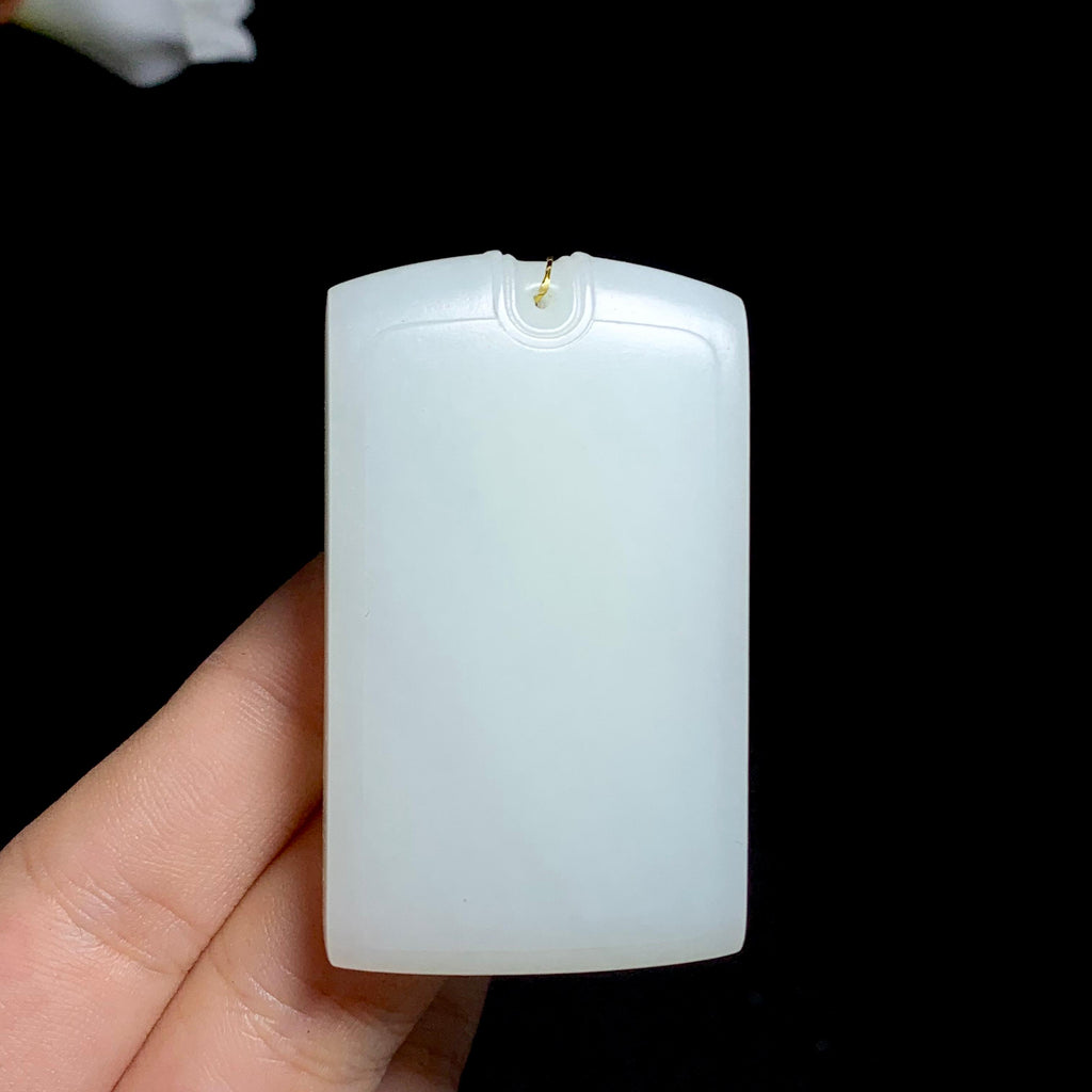 和田白玉无事牌（55.0g）