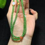 【超值推荐】收藏级和田碧玉苹果绿小米珠多圈手串（6.0g）