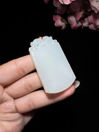 和田玉白玉无事牌（31.8g）