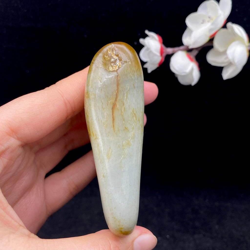 和田玉洒金皮青花籽料（148g）