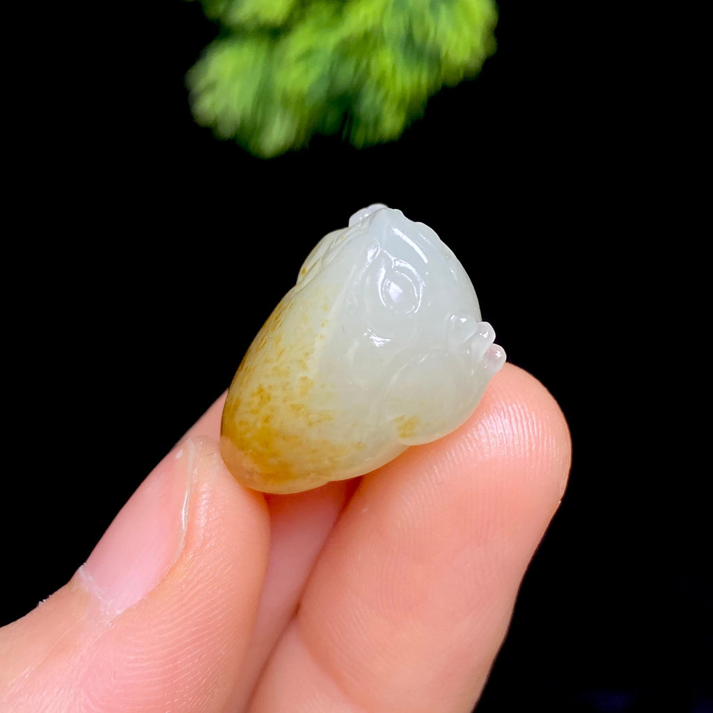 和田玉籽料三足金蟾（7.8g）