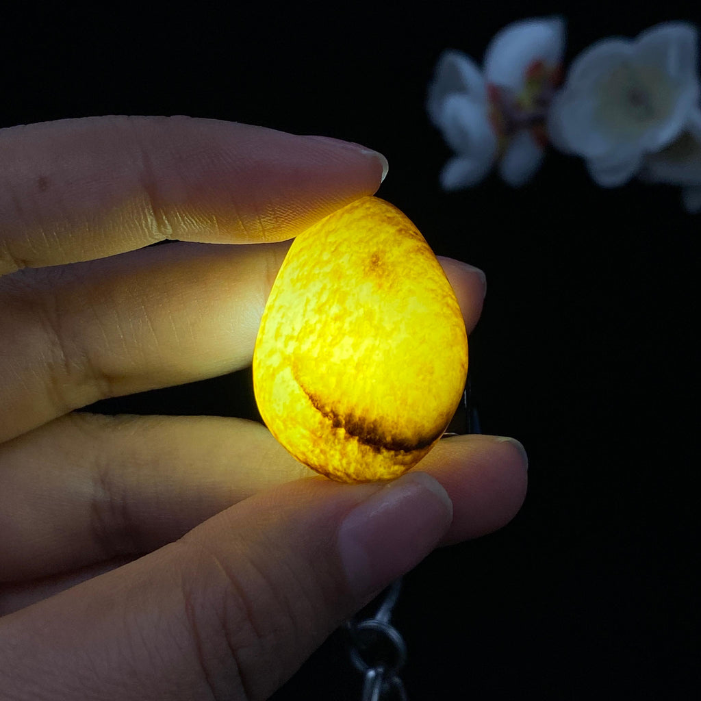 和田玉秋梨皮籽料吊坠籽（10.2g）