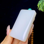 和田玉白玉无事牌（77.2g）