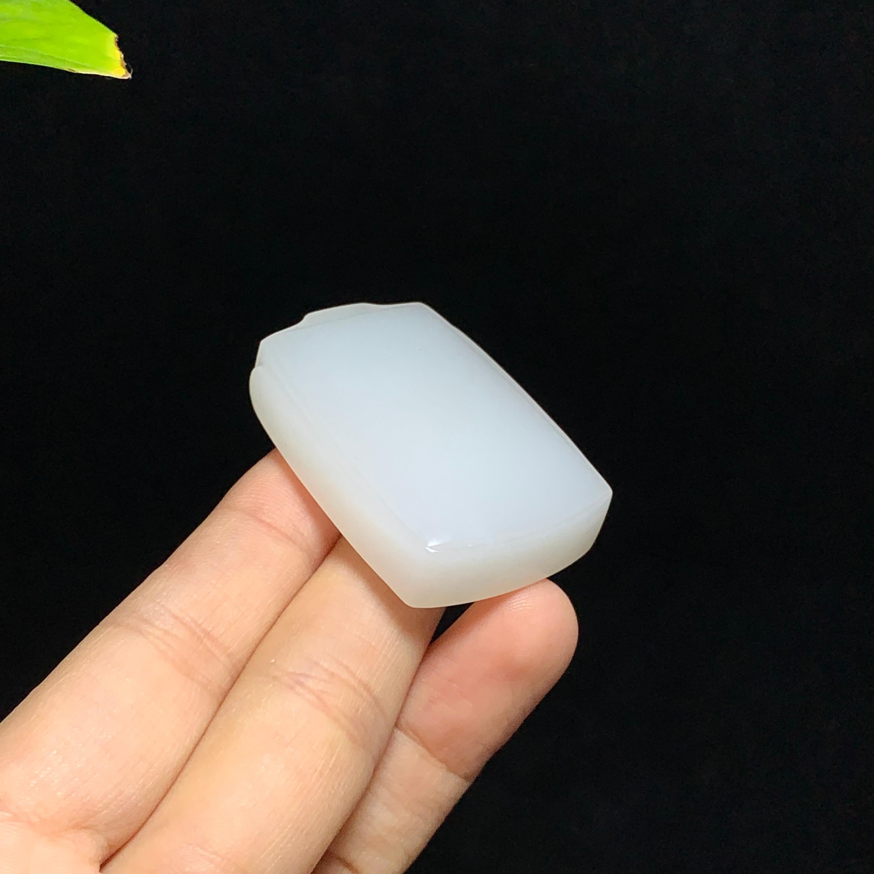 和田山料白玉无事牌挂件（43.5g）