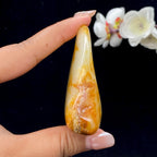 和田玉洒金皮籽料手把件（129.2g）