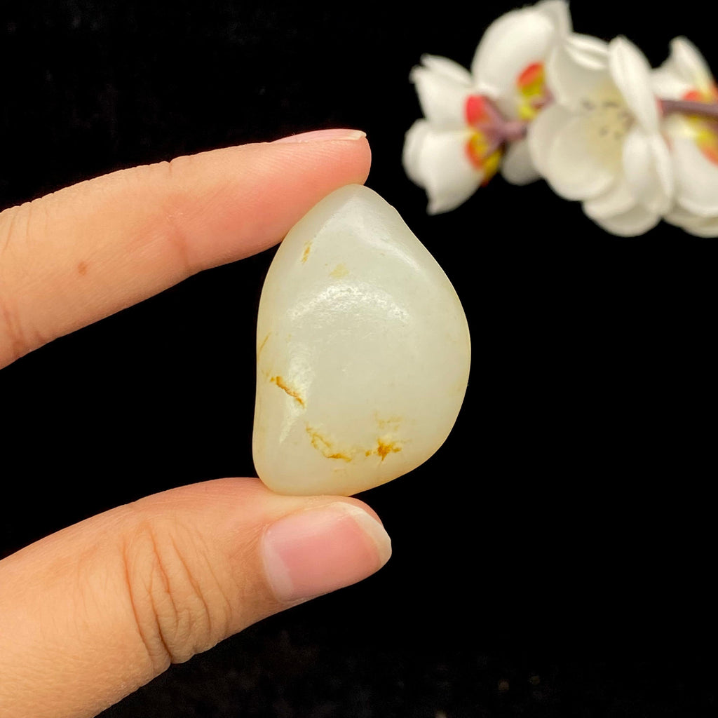【超值推荐】和田玉洒金皮籽料挂件（18.8g）