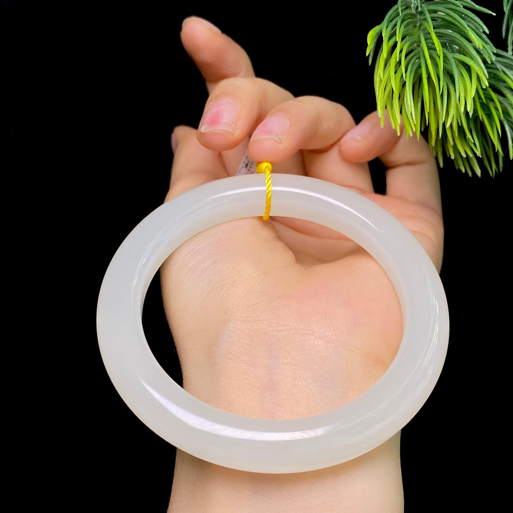 和田玉白玉手镯（45.2g）