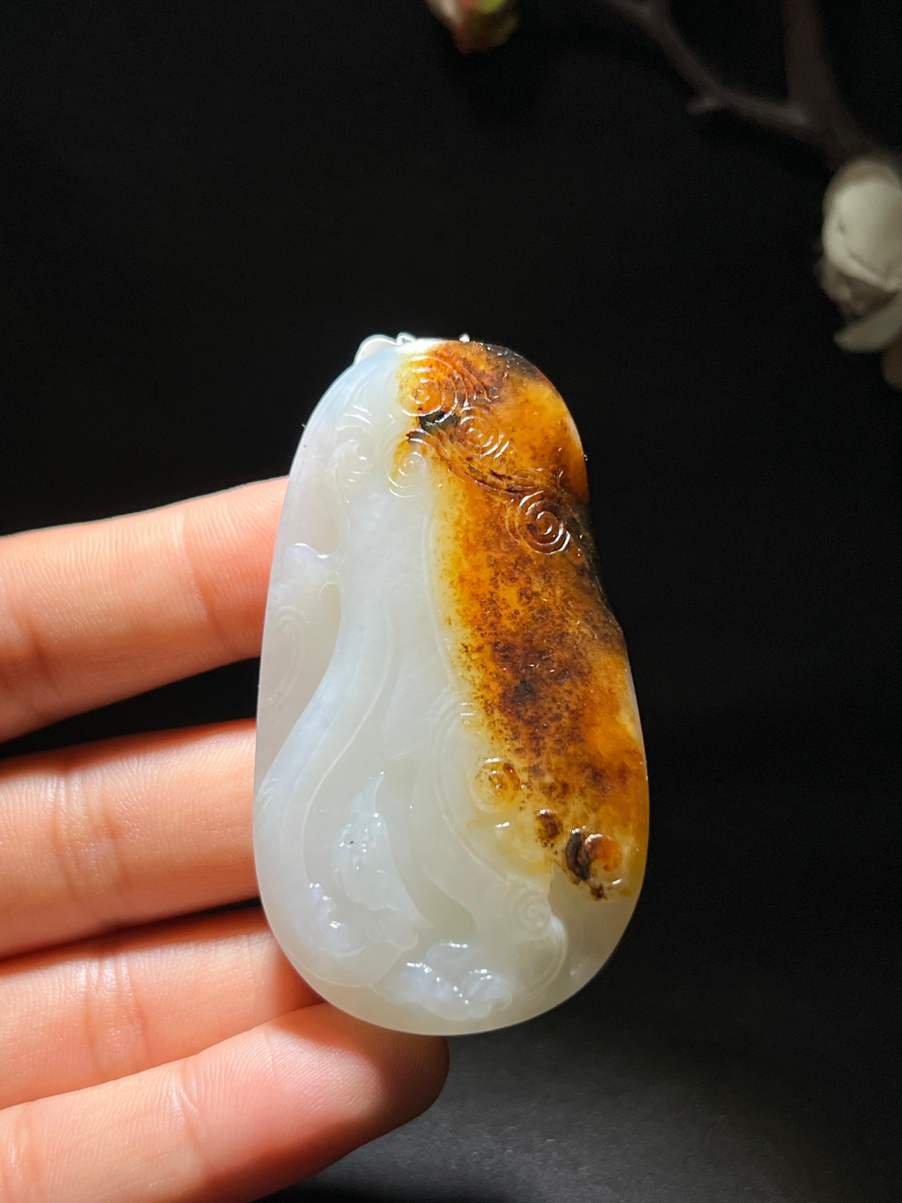 和田玉籽料观音（47.5g）