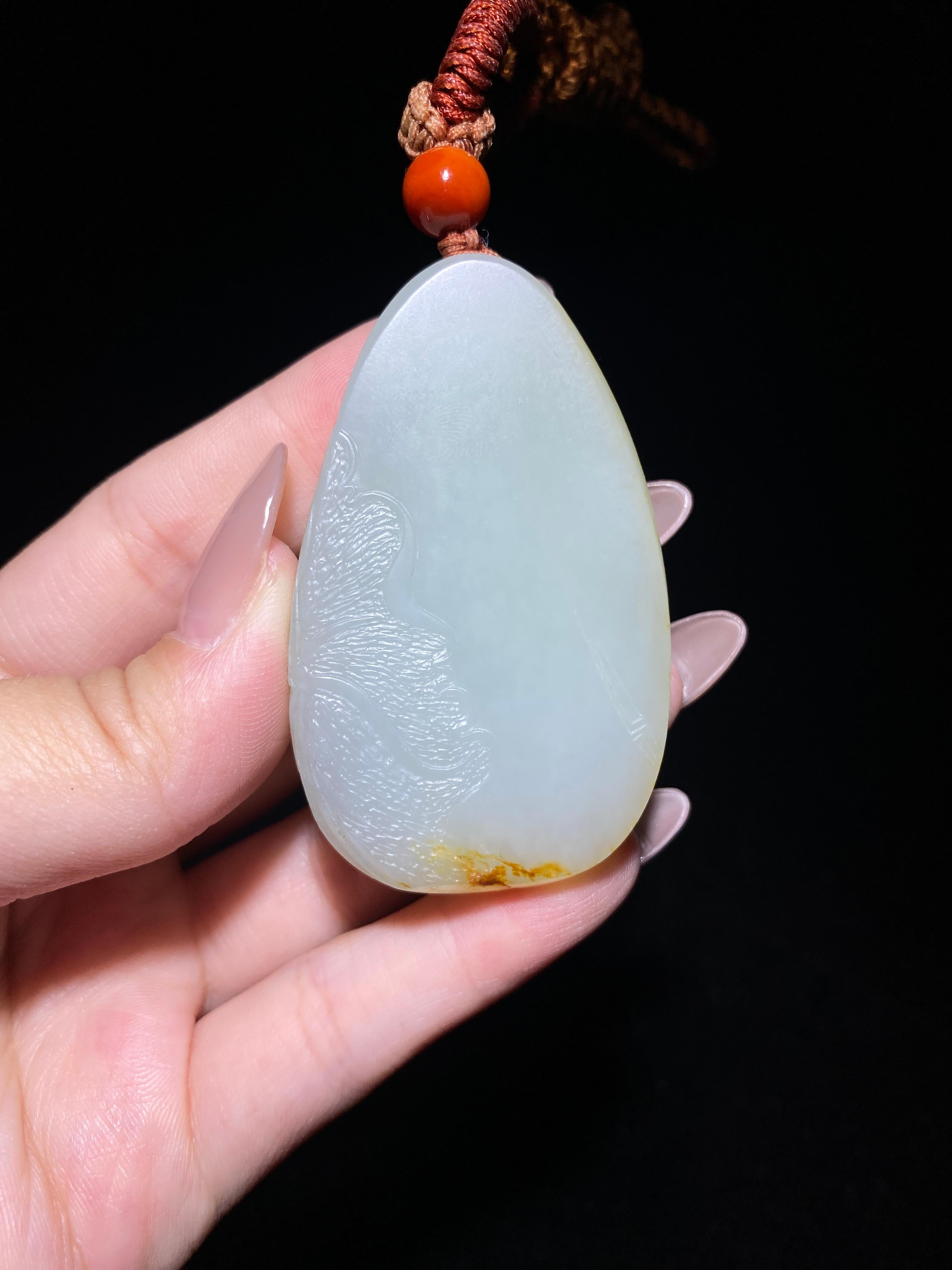 和田玉籽料红皮观音（55.8g）