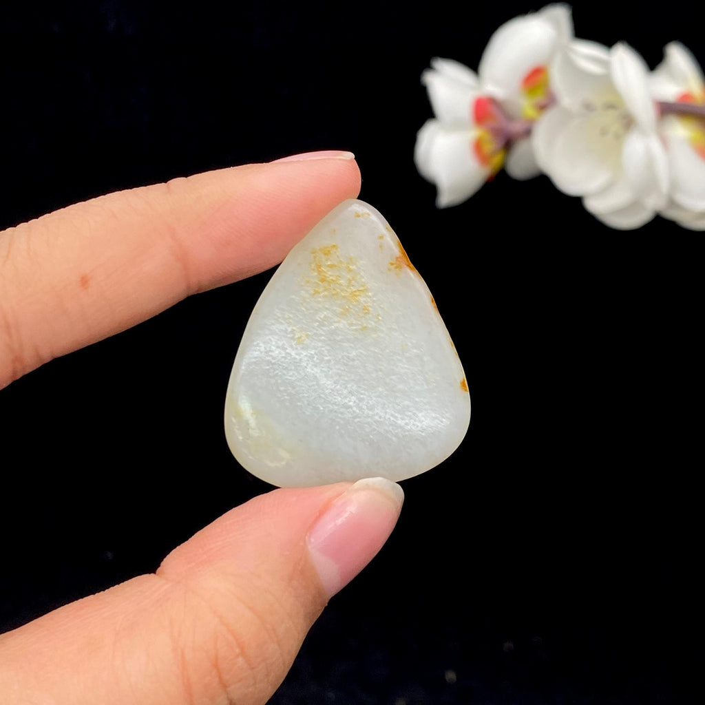 【超值推荐】和田玉洒金皮青花底籽料（13.5g）