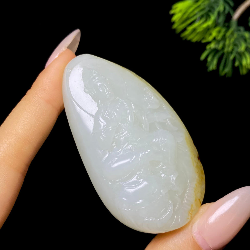 和田玉籽料普贤菩萨（59.0g）
