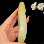 和田玉聚黄皮籽料手把件（180.8g）