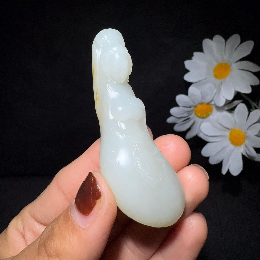 和田玉籽料挂件玉贵人（32.0g）