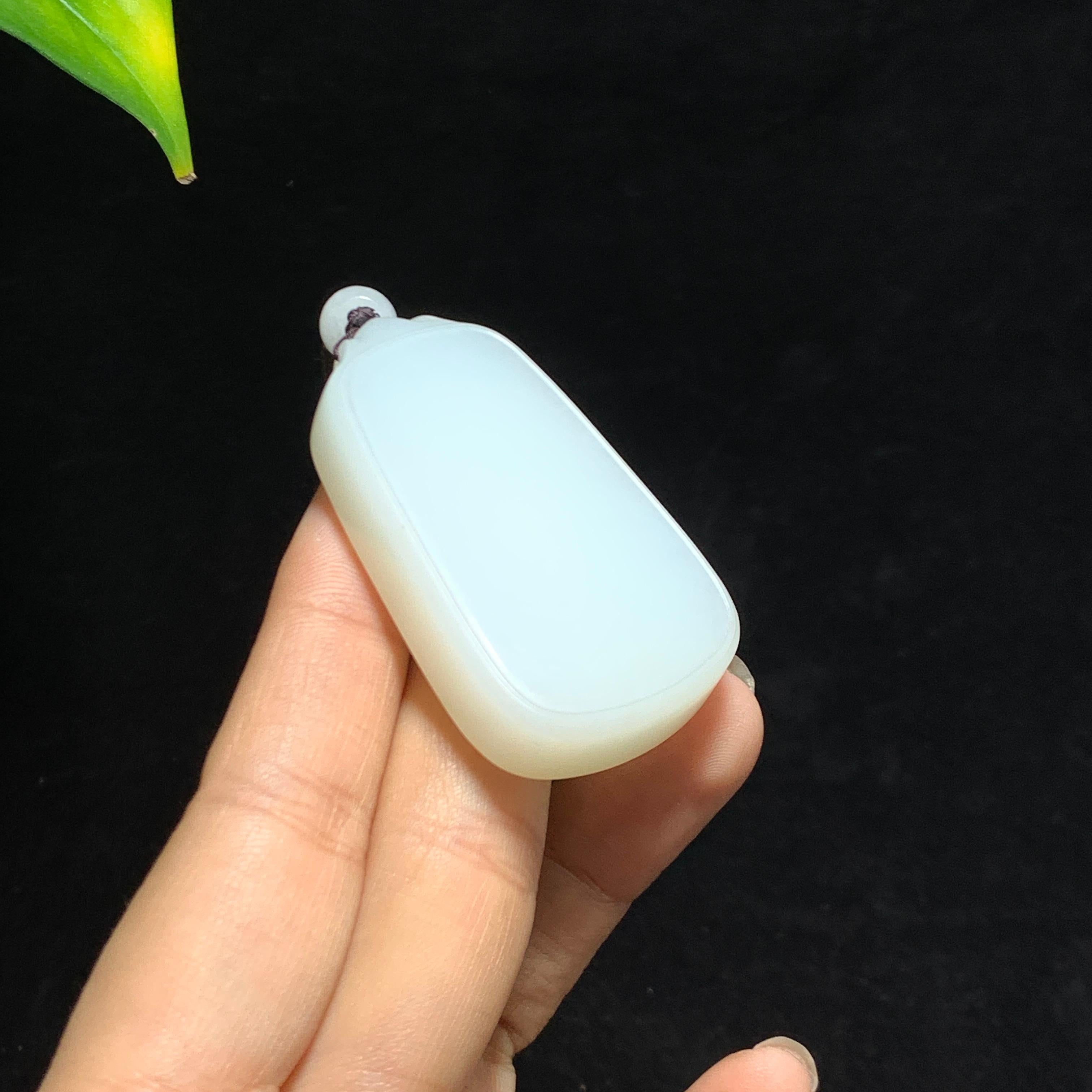 和田山料白玉无事牌挂件（40.0g）