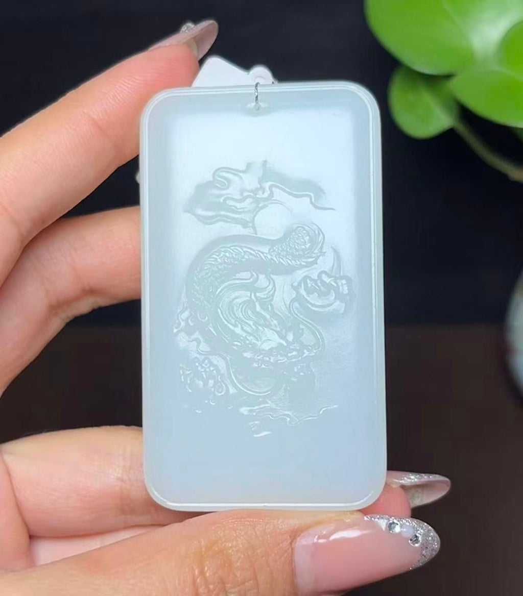 和田羊脂玉龙牌（80.9g）