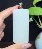 和田羊脂玉平安无事牌（76.8g）