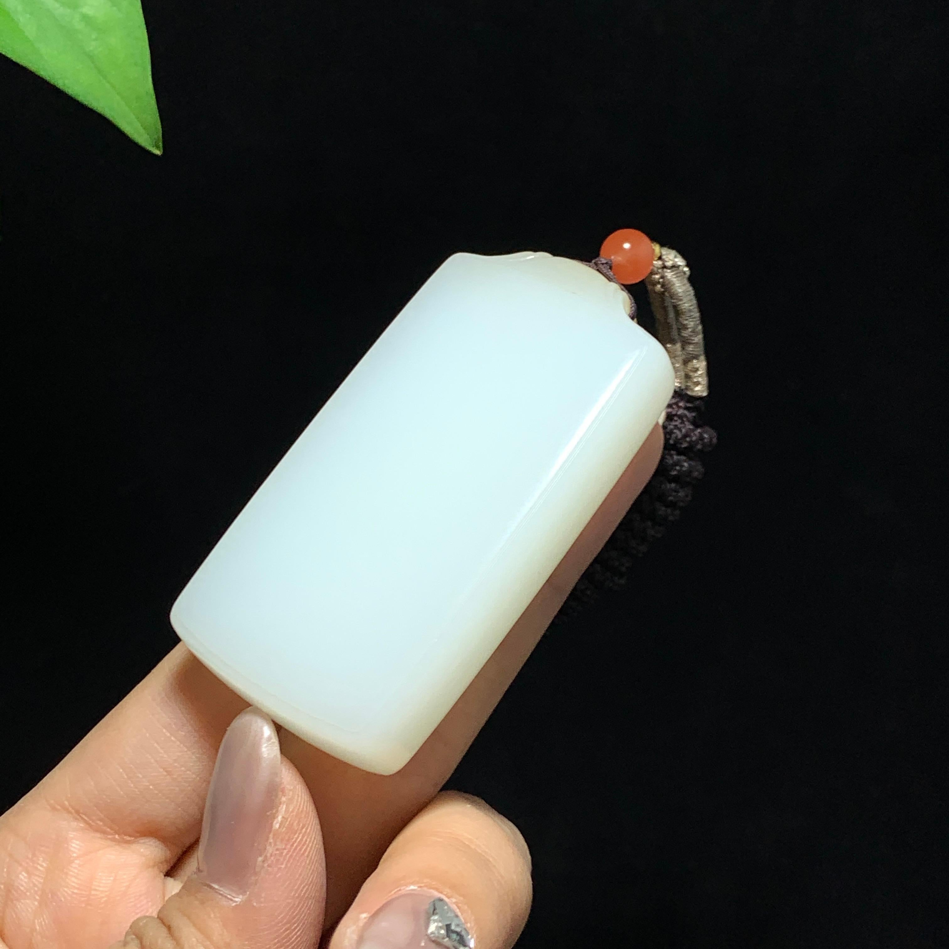和田山料糖白玉无事牌（70.7g）