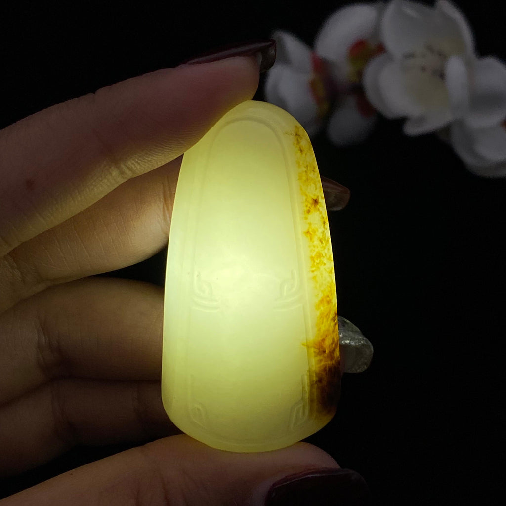 和田玉籽料【平安无事牌】（27.6g）