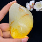 和田玉洒金皮青花底籽料（283.3g）